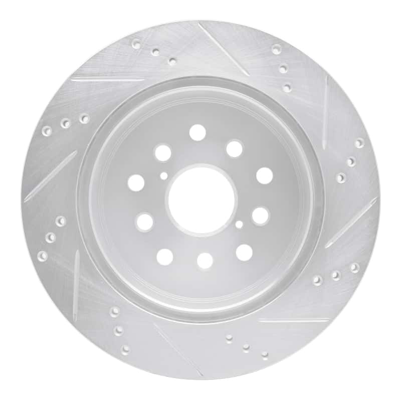 R1 Concepts — R1 01-06 Lexus LS430 Rear Left Drilled & Slotted Silver Brake Rotor
R1 Brake Rotor Drill - view 5