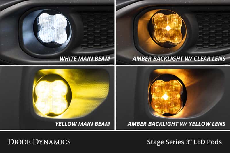 Diode Dynamics — Diode Dynamics SS3 Sport Type X Kit ABL - White SAE Fog - view 4