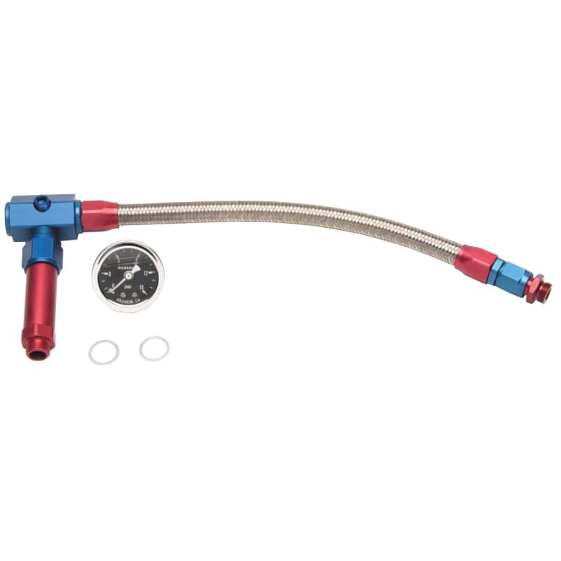 Russell — Russell Performance -6 AN to 3/8in Female NPT ProFlex Demon Carb Dual Inlet Carb Kit (Red/Blue)
Carburetor Fuel Line - view 2
