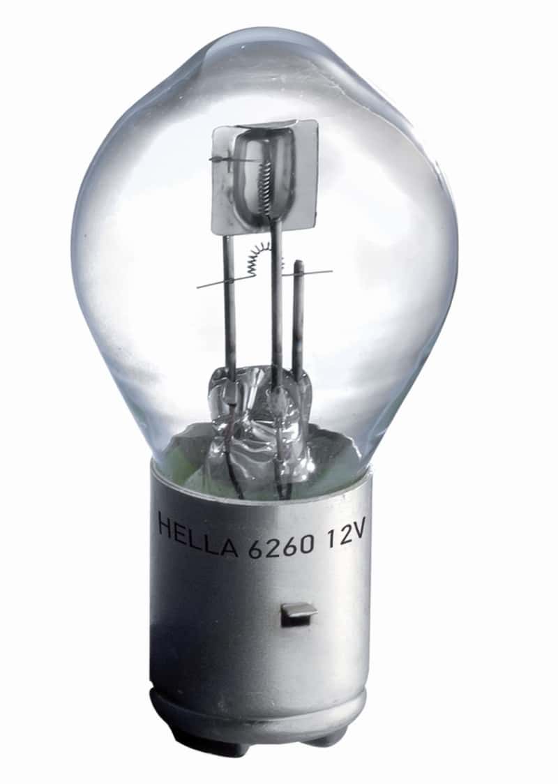 Hella — Hella Bulb 6260 12V 60/60W Ba20D B11 S2
6260 Incan Bulb - view 2