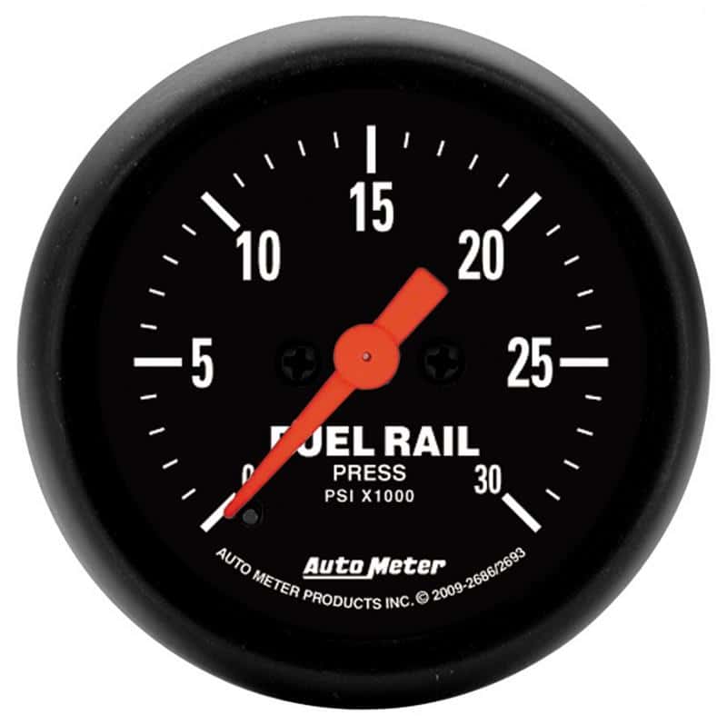 AutoMeter — Autometer Z-Series 52mm 30Kpsi Fuel Rail Pressure Gauge, Ram 6.7L
GA 2" RAILP 30KPSI Z - view 2