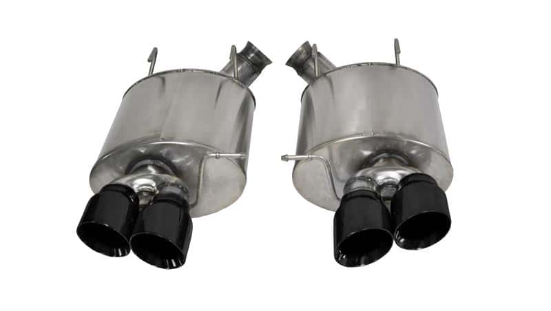 CORSA Performance — Corsa 2013-2014 Ford Mustang Shelby GT500 5.8L V8 Black Sport Axle-Back Exhaust
Exhaust - view 2