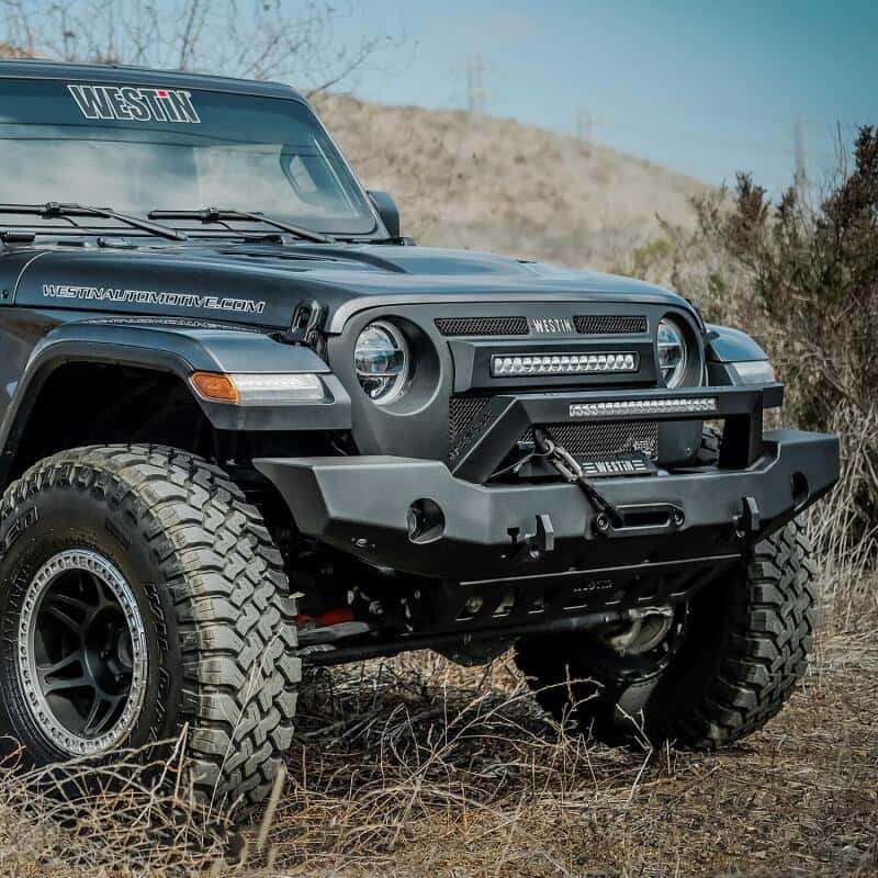 Westin — Westin 18-20 Jeep Wrangler WJ2 Full Width Front Bumper w/LED Light Bar Mount Textured Black
Bumper- Front
Bumper-Front - view 9