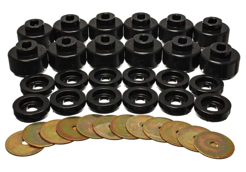 Energy Suspension — Energy Suspension Body Mount Set - Black
BodyMntBshKt - view 3