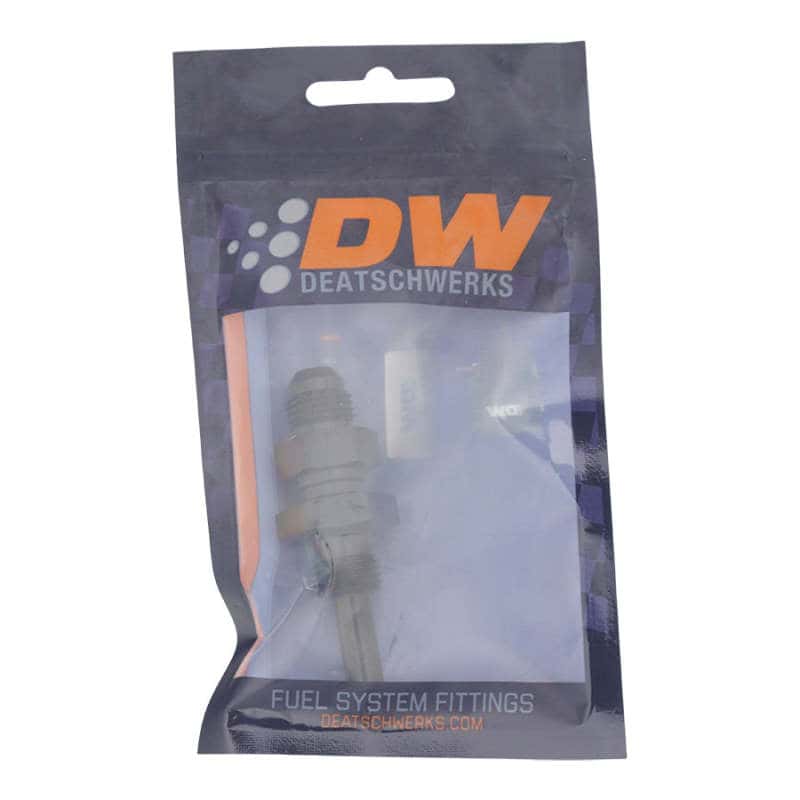 DeatschWerks — DeatschWerks 6AN Male Flare to Straight 5/16in Single Hose Barb - Anodized Matte Black
Lines & Fittings - view 2