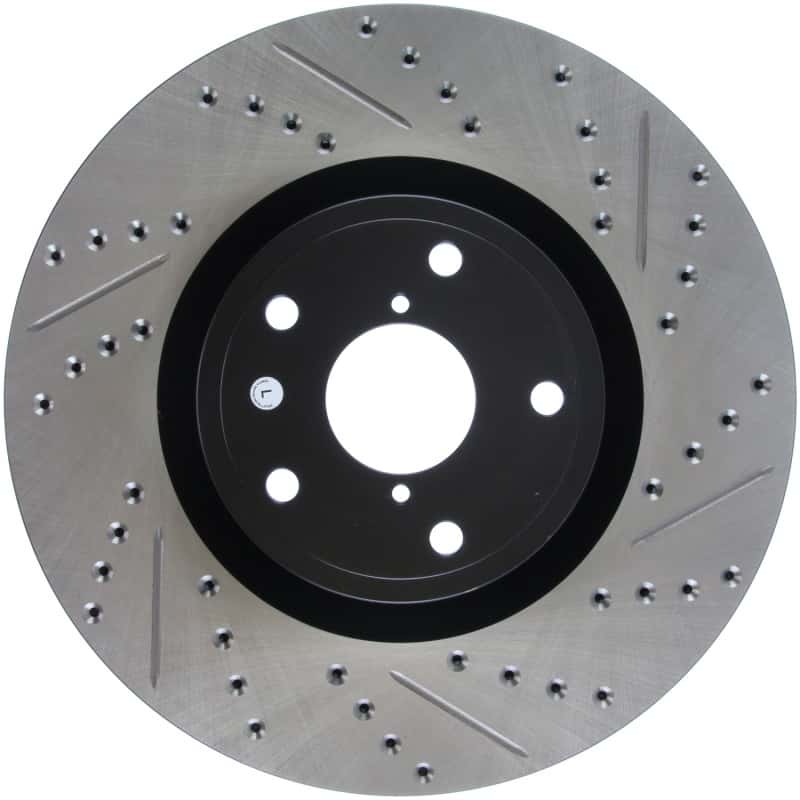 Stoptech — StopTech 05-10 Subaru Impreza WRX/STi Slotted & Drilled Left Front Rotor
Disc Brake Rotor
Slot/Drill Rotor - view 2