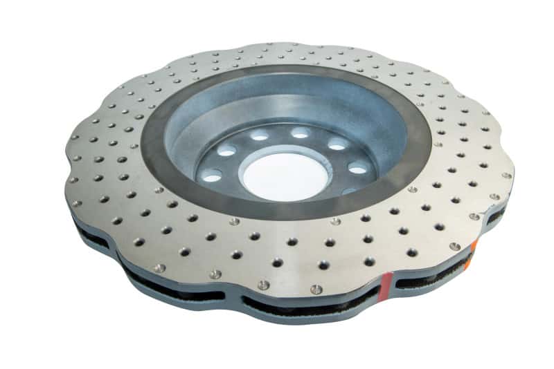 DBA — DBA 14-21 Volkswagen GTI (w/Perf Pkg 310mm Rear Disc) Rear 4000 Series Drilled Wavy Rotor w/Slv Hat
Brake Rotor
Brake Disc - view 2