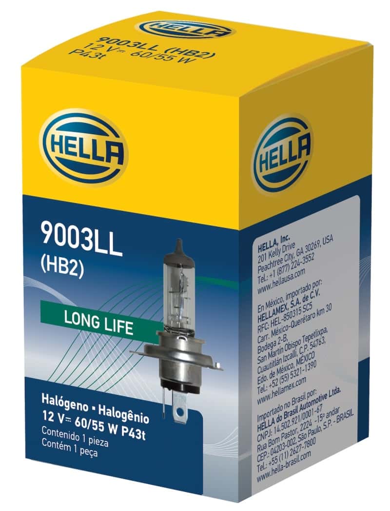 Hella — Hella Bulb 9003/HB2 12V 60/55W P43t LONG LIFE
9003LL Halogen Bulb - view 6