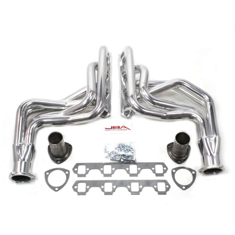 JBA — JBA 65-73 Ford Mustang 260-351W (w/Mustang II Suspension) 1-3/4in Primary Sliver Long Tube Header
Long Tube Header - view 2