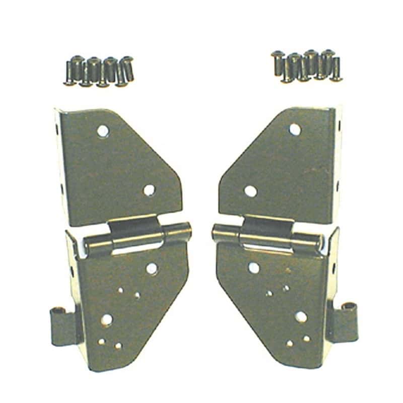 Rugged Ridge — Rugged Ridge 76-86 Jeep CJ / 87-95 Jeep Wrangler YJ Black Windshield Hinges
OFFROAD_EXTERIOR - view 1