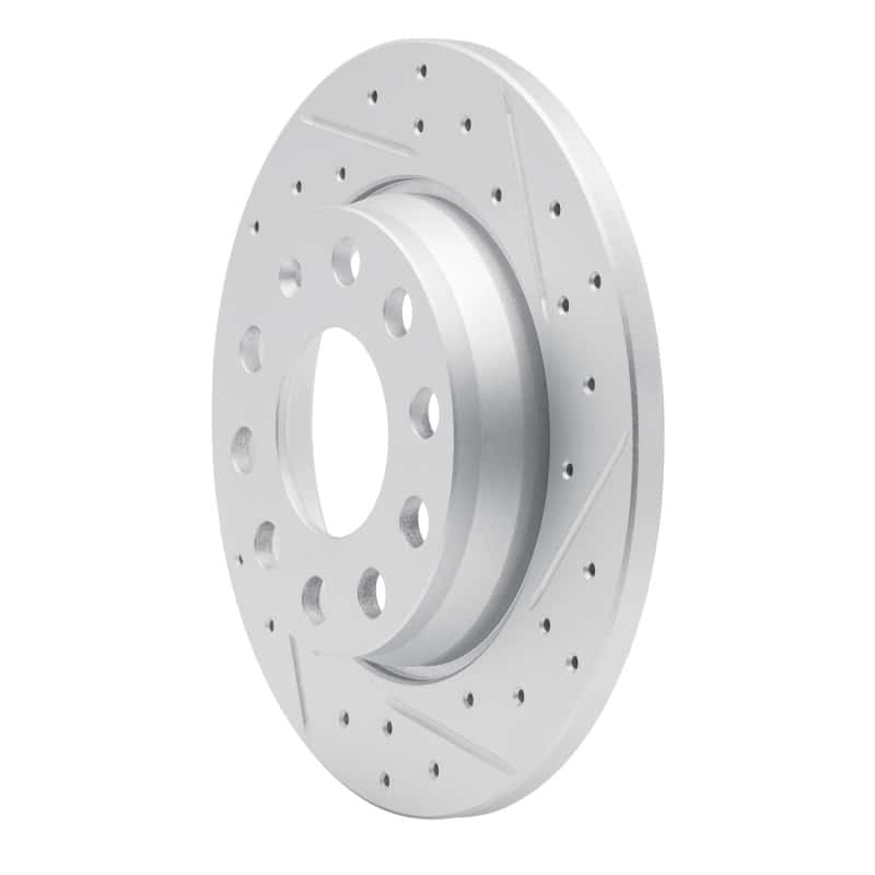 R1 Concepts — R1 00-08 Audi A4 Quattro Rear Right Drilled & Slotted Geo-Carbon Rotor - view 2