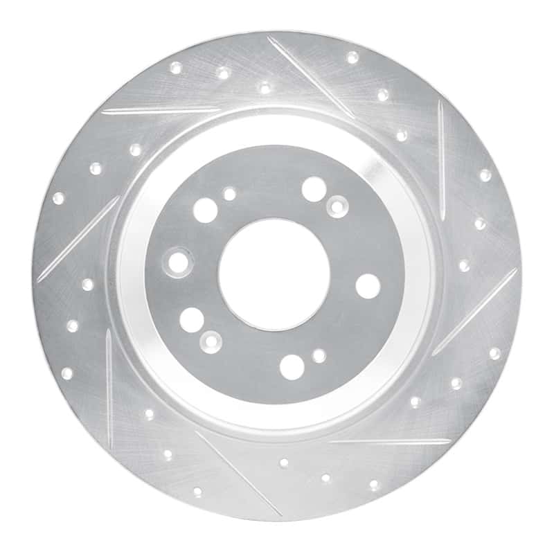 R1 Concepts — R1 09-14 Acura TL Rear Right Drilled & Slotted Silver Brake Rotor
R1 Brake Rotor Drill - view 1