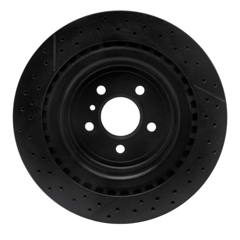 R1 Concepts — R1 12-19 Mercedes-Benz GLE63 AMG S Rear Drilled & Slotted Black Brake Rotor
R1 Brake Rotor Drill - view 5