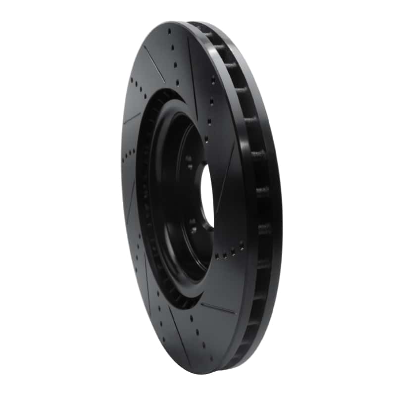 R1 Concepts — R1 2012-2025 Dodge Durango Front Left Drilled & Slotted Black Brake Rotor
R1 Brake Rotor Drill - view 4