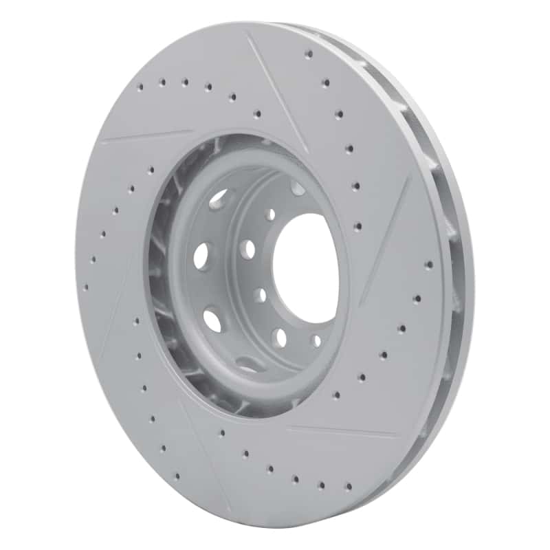 R1 Concepts — R1 00-03 BMW M5 Right Front Drilled & Slotted Geo-Carbon Rotor - view 4