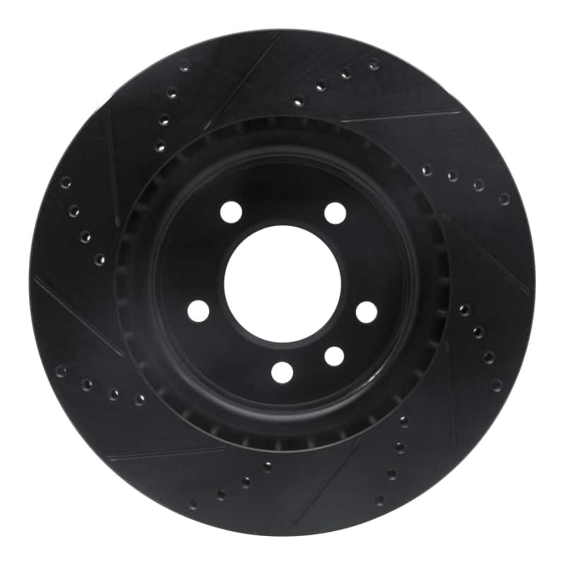 R1 Concepts — R1 18-20 Land Rover Range Rover Sport Rear Right Drilled & Slotted Black Brake Rotor
R1 Brake Rotor Drill - view 5