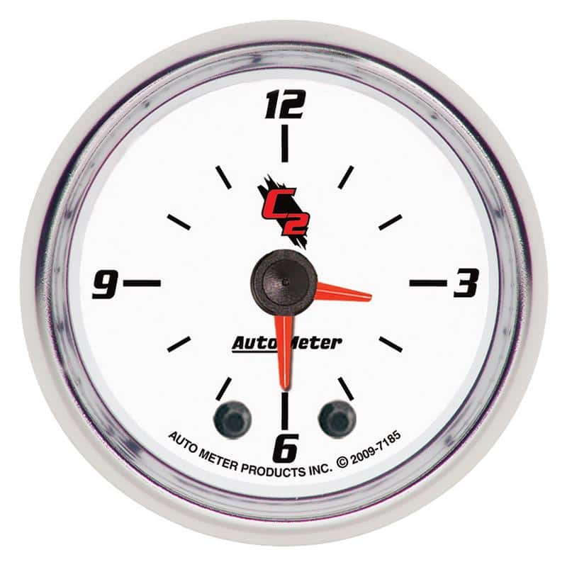 AutoMeter — Autometer C2 2-1/6in 12 Hour Analog Clock Gauge
2" CLOCK ANALOG C2 - view 2