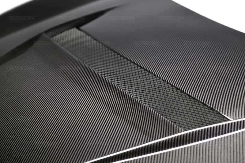Seibon — Seibon 2016-2017 Honda Civic Coupe/Sedan/Hatchback VS-Style Carbon Fiber Hood - view 11