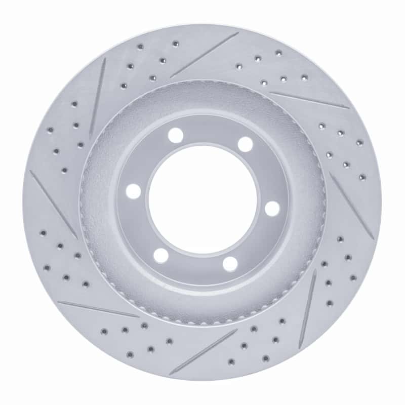 R1 Concepts — R1 03-09 Lexus Gx470 Front Right Drilled & Slotted Geo-Carbon Rotor - view 5