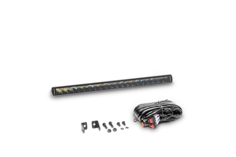 Go Rhino — Go Rhino Xplor Blackout Combo Series Sgl Row LED Light Bar w/Amber (Side/Track Mount) 20.5in. - Blk
BLKOUT - 20"LightBar - view 2