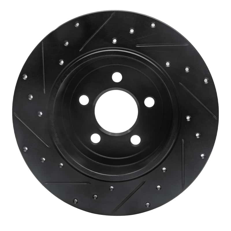 R1 Concepts — R1 05-23 Chrysler 300 Rear Right Drilled & Slotted Black Brake Rotor
R1 Brake Rotor Drill - view 5
