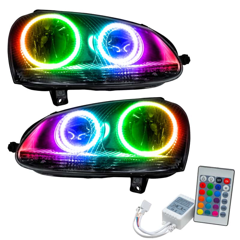 ORACLE Lighting — Oracle 06-10 Volkswagen Jetta SMD HL - Chrome - ColorSHIFT w/ Simple Controller - view 2