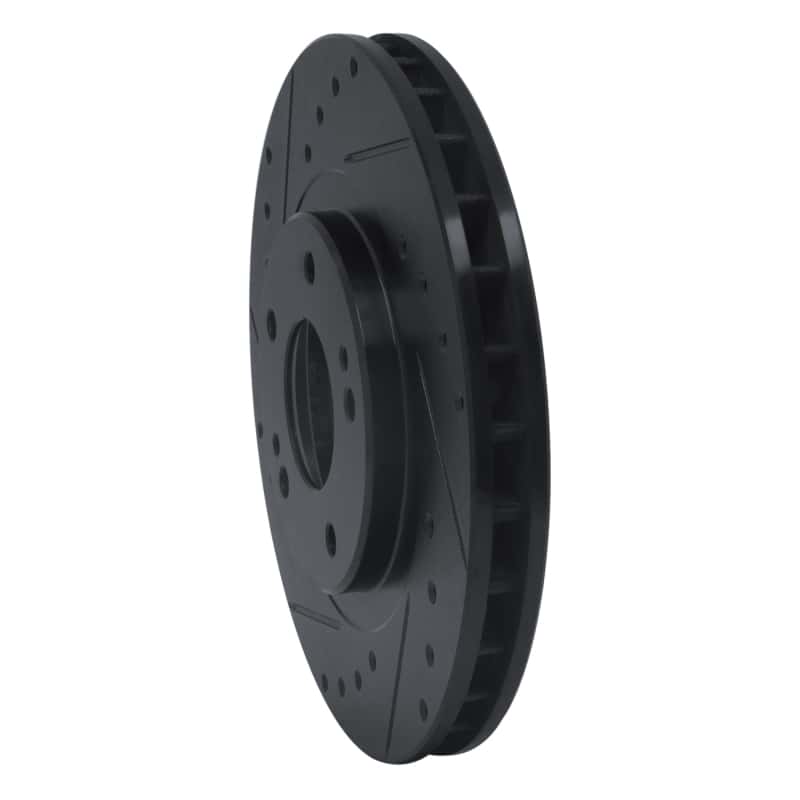 R1 Concepts — R1 91-93 Dodge STEALTH Front Left Drilled & Slotted Black Brake Rotor
R1 Brake Rotor Drill - view 2