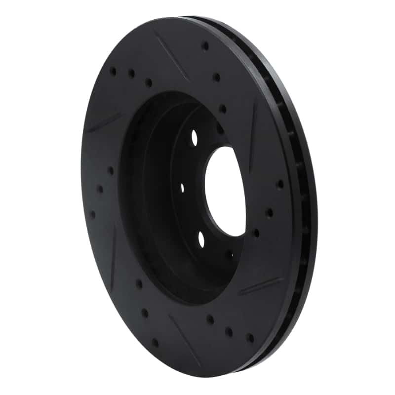 R1 Concepts — R1 90-00 Honda Civic Wagon Front Left Drilled & Slotted Black Brake Rotor
R1 Brake Rotor Drill - view 4