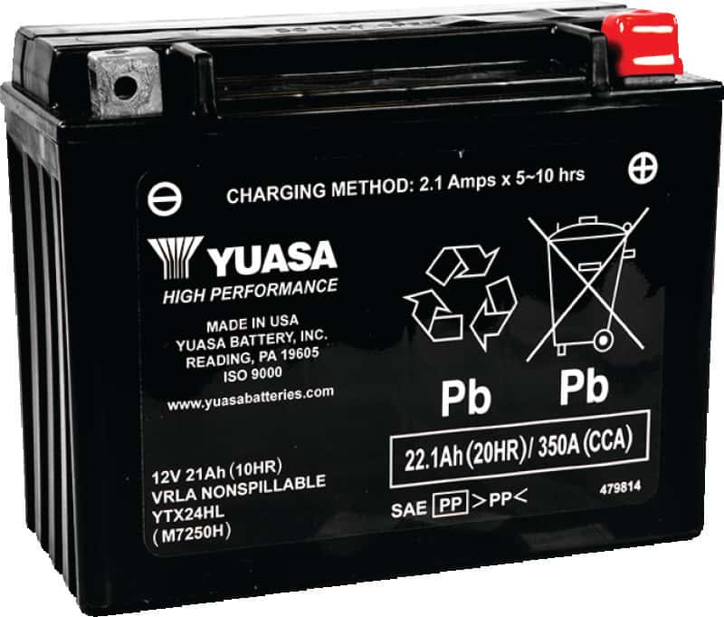 Yuasa Battery — Yuasa YTX24HL Maintenance Free AGM 12-Volt Battery - view 1