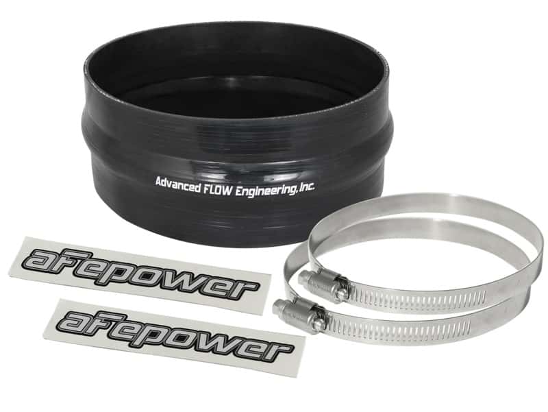 aFe — aFe Magnum FORCE CAI Univ. Silicone Coupling Kit (6-1/4in. ID / 2-3/4in. L) Straight w/Hump - Black
Intake Coupling Kit - view 1