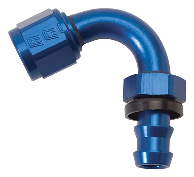 Russell — Russell Performance -10 AN Twist-Lok 150 Degree Hose End (15/16in Radius)
Hose Fitting - view 3