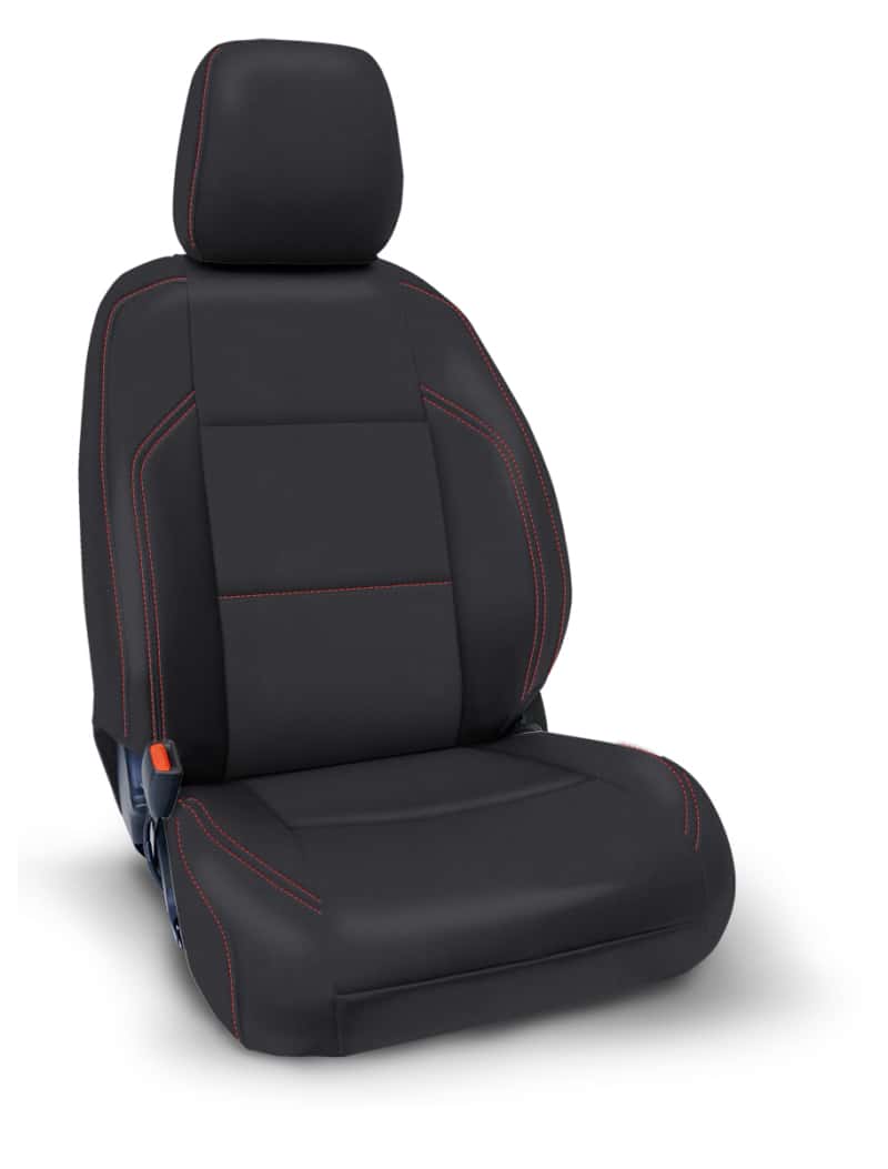 PRP Seats — PRP 2016+ Toyota Tacoma Front Seat Covers (Pair) - Black with Red Stitching
Seat Covers - view 1