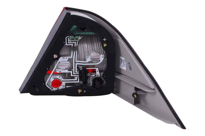 ANZO — ANZO 2000-2005 Mercedes Benz S Class W220 LED Taillights Red/Clear - view 3