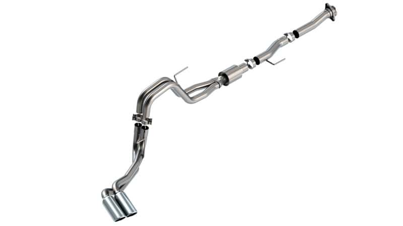 Borla — Borla F-150 2021 5.0L 2dr RC SB (122.8 WB) XL/XLT 3/2.25 DSE Cat-Back ATAK Chrome Tips
Cat-Back System - view 2