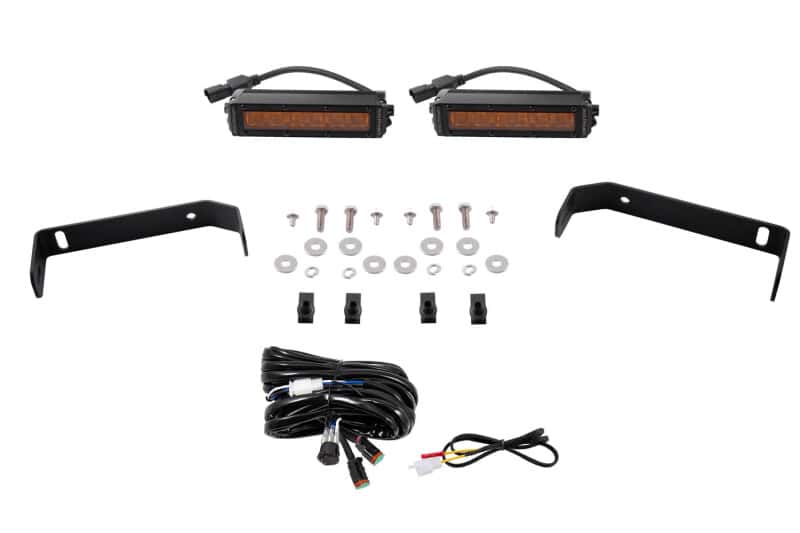 Diode Dynamics — Diode Dynamics 19-21 Ford Ranger SS6 LED Lightbar Kit - Amber Driving - view 1