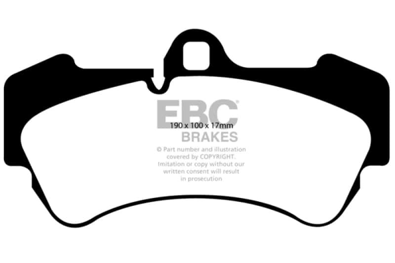 EBC — EBC 04-07 Porsche Cayenne 3.2 Redstuff Front Brake Pads
Disc Brake Pad - view 1