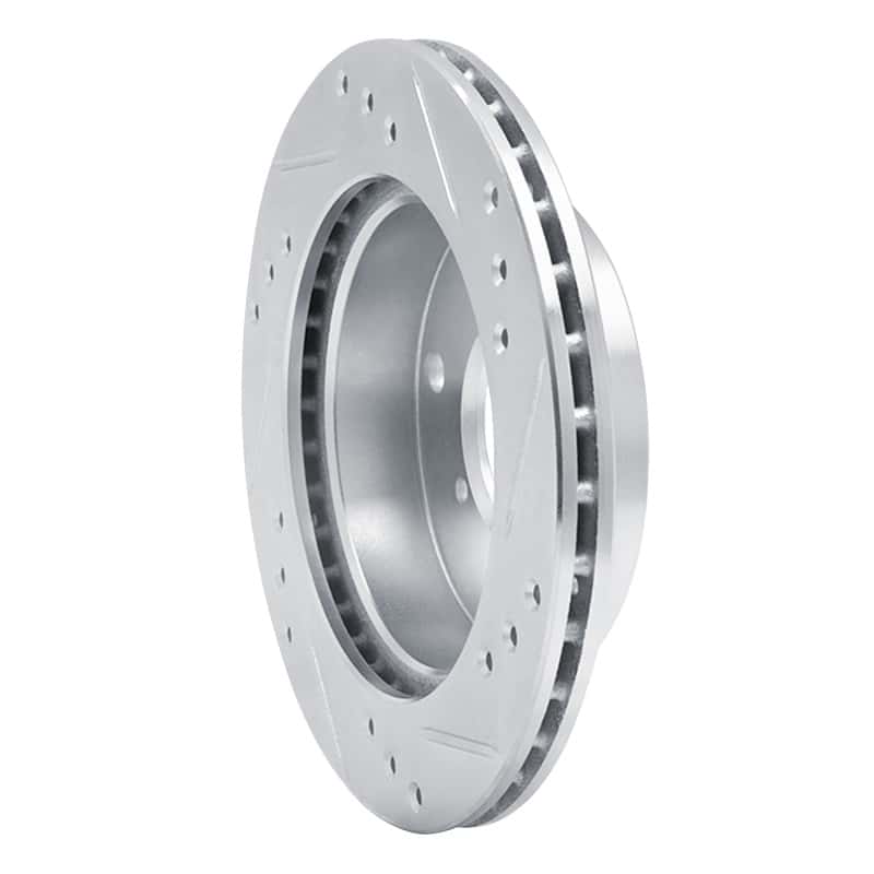 R1 Concepts — R1 89-01 Chevrolet Metro Front Left Drilled & Slotted Silver Brake Rotor
R1 Brake Rotor Drill - view 4