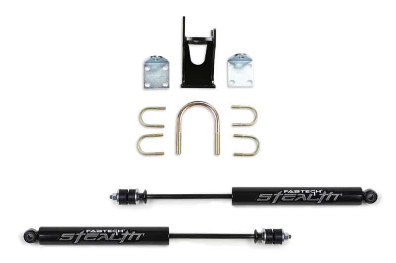 Fabtech — Fabtech 05-21 Ford F250/350 4WD Dual Stealth Steering Stabilizer Kit - Opposing Style
Steering Damper - view 2