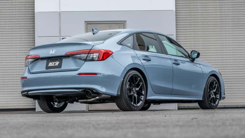 Borla — Borla 22-24 Honda Civic Sport 2.25in S-Type Cat Back 4in Tip - Black Chrome
Cat-Back System - view 3