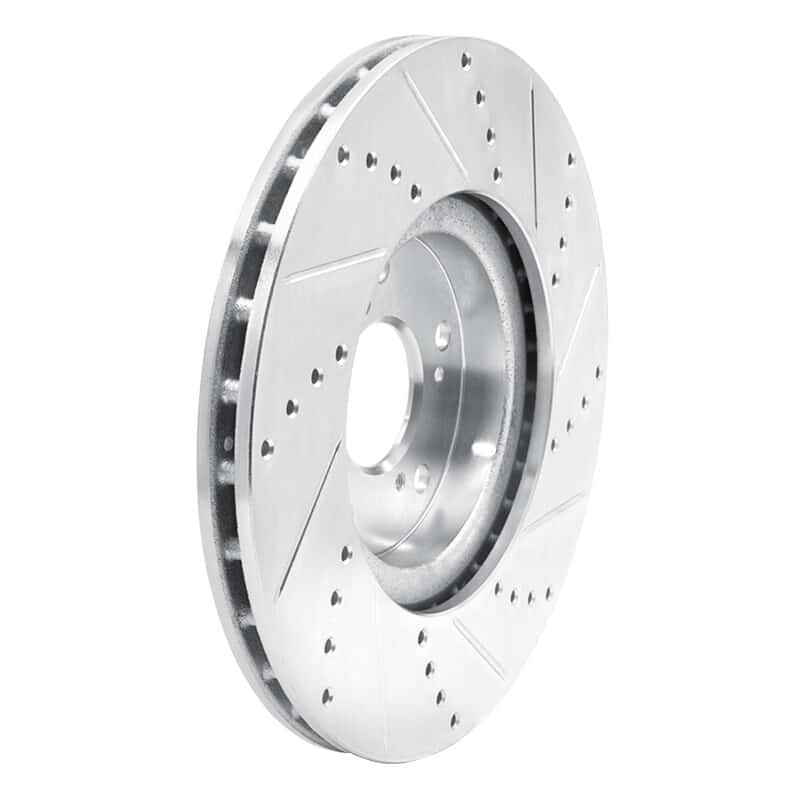 R1 Concepts — R1 04-08 Acura TL Front Left Drilled & Slotted Silver Brake Rotor
R1 Brake Rotor Drill - view 4