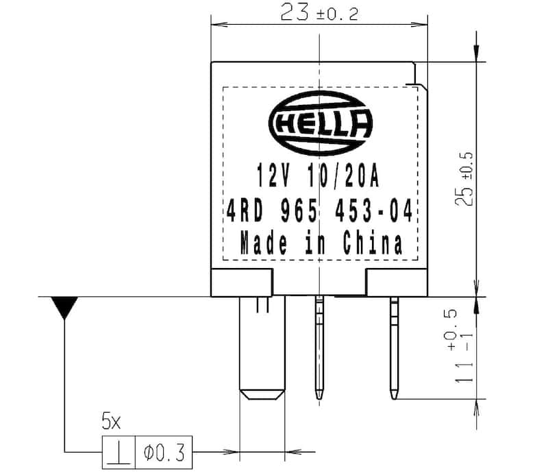 Hella — Hella Relay Micro Iso 5 Pole 12V Spst Res
Multi Purpose Relay - view 15