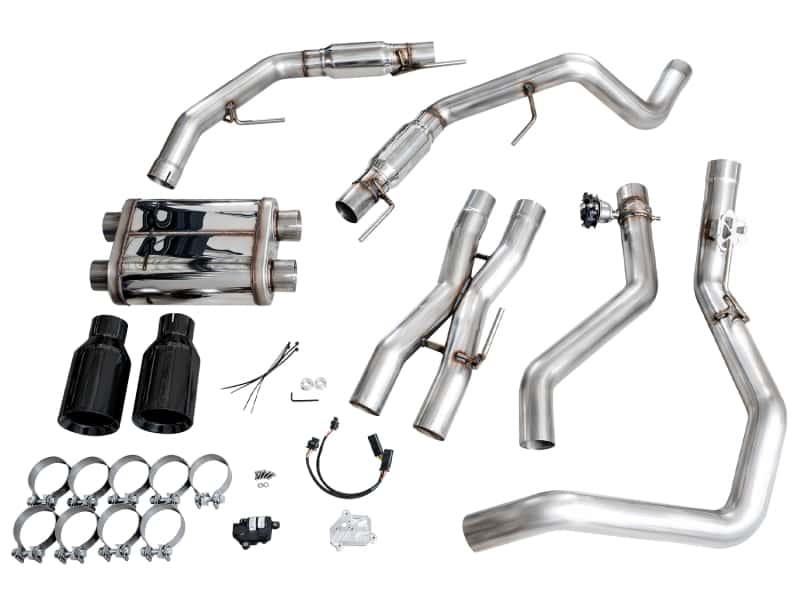 AWE Tuning — AWE Gen 3 Ford Raptor SwitchPath Exhaust  - Diamond Black Tips
SwitchPath Exhaust - view 11