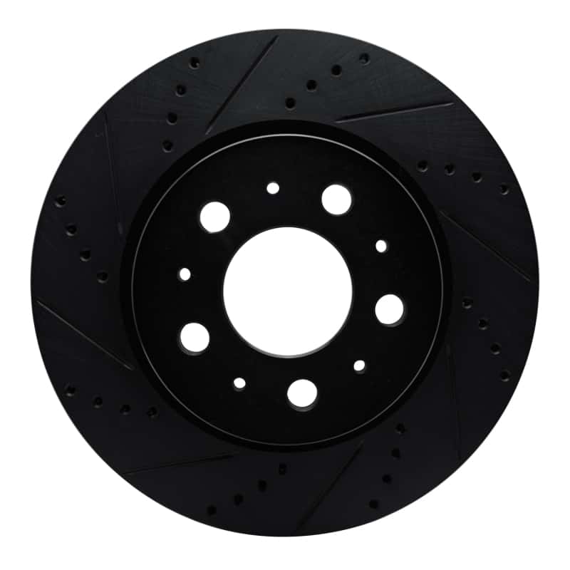 R1 Concepts — R1 17-25 Tesla Model 3 Front Left Drilled & Slotted Black Brake Rotor
R1 Brake Rotor Drill - view 1