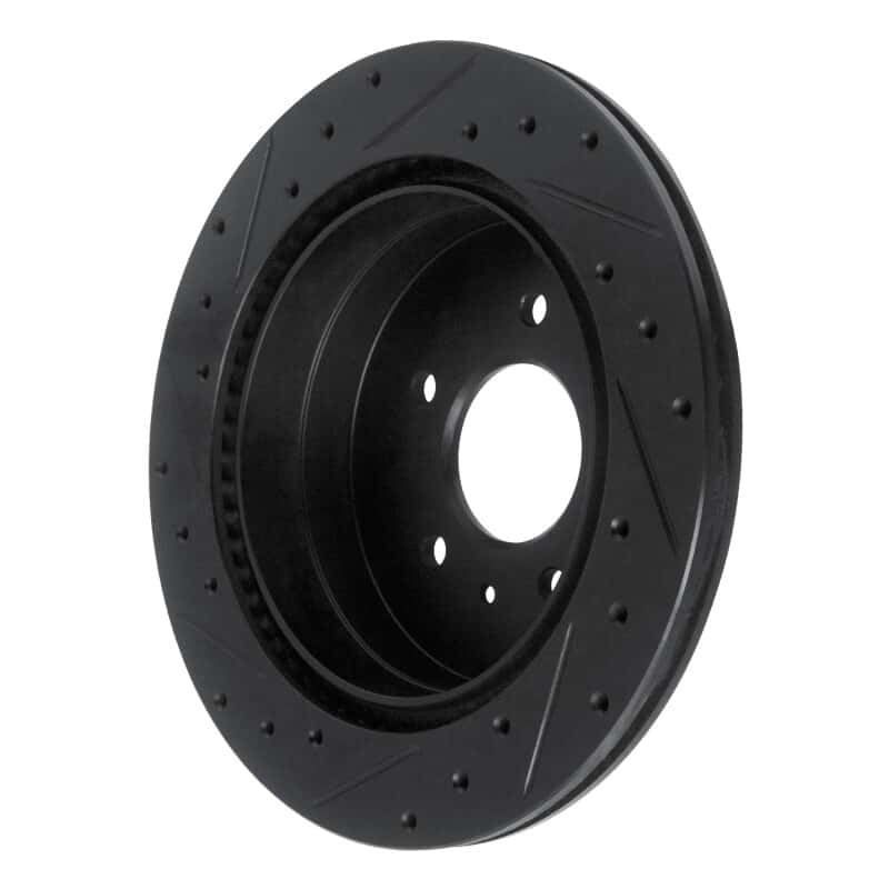 R1 Concepts — R1 07-15 Chevrolet Captiva Rear Right Drilled & Slotted Black Brake Rotor
R1 Brake Rotor Drill - view 4