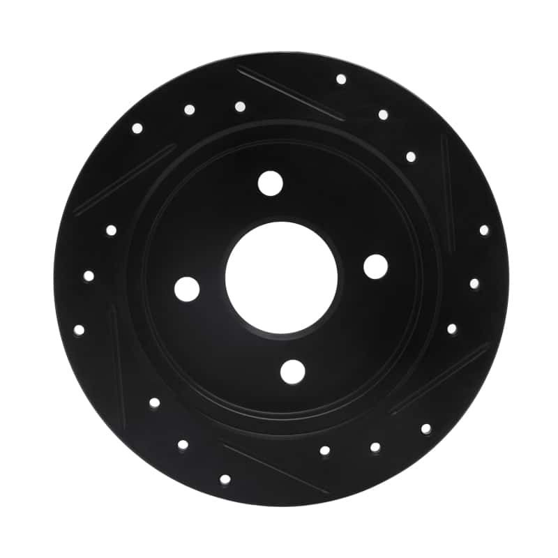 R1 Concepts — R1 01-19 Ford Fiesta (USA/Canada) Rear Left Drilled & Slotted Black Brake Rotor
R1 Brake Rotor Drill - view 5