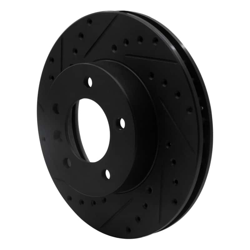 R1 Concepts — R1 90-97 Jaguar XJ6 Front Left Drilled & Slotted Black Brake Rotor
R1 Brake Rotor Drill - view 2