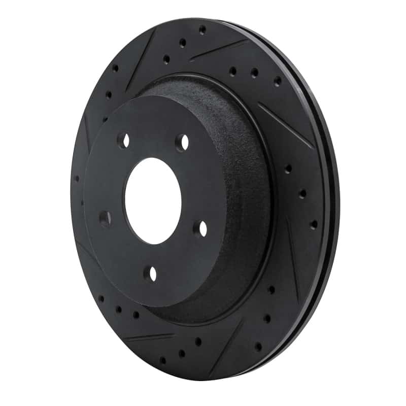 R1 Concepts — R1 88-94 Chevrolet Corvette Front Left Drilled & Slotted Black Brake Rotor
R1 Brake Rotor Drill - view 2