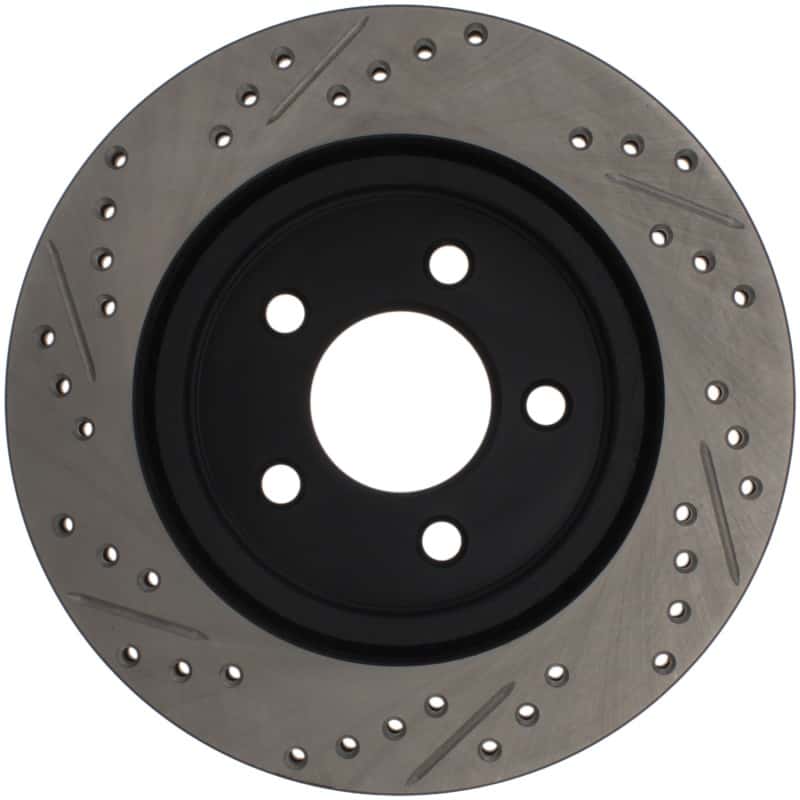 Stoptech — StopTech 05-10 Ford Mustang Slotted & Drilled Left Rear Rotor
Disc Brake Rotor
Slot/Drill Rotor - view 3