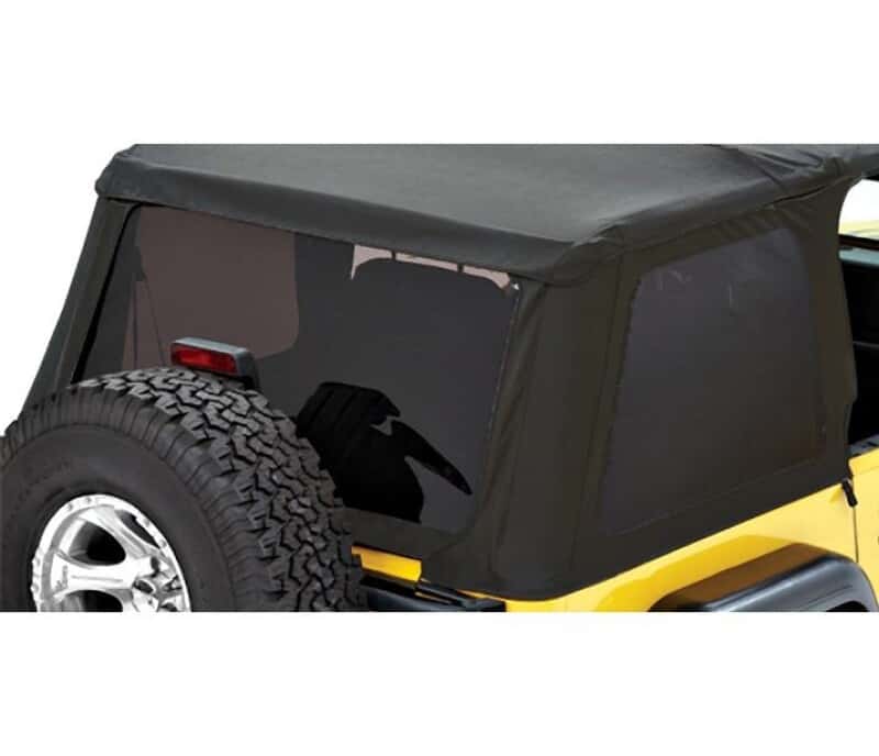 Bestop — Bestop 97-06 Jeep Wrangler TJ Exc. Unlimited Window Set (Trektop Premium Black Twill)
Window Set - view 1