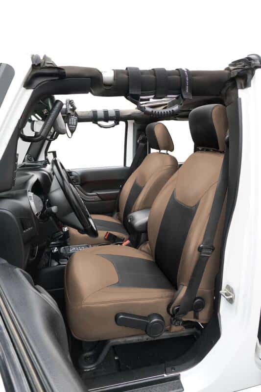 PRP Seats — PRP 13-18 Jeep Wrangler JK Front Seat Covers/2 door or 4 door (Pair) - Black/Tan
Seat Covers - view 3